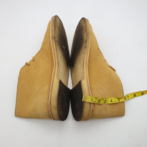 Clarks Originals Desert Chukka Boots Men's Size 9.5 M Tan Suede Crepe Sole - Picture 6 of 12